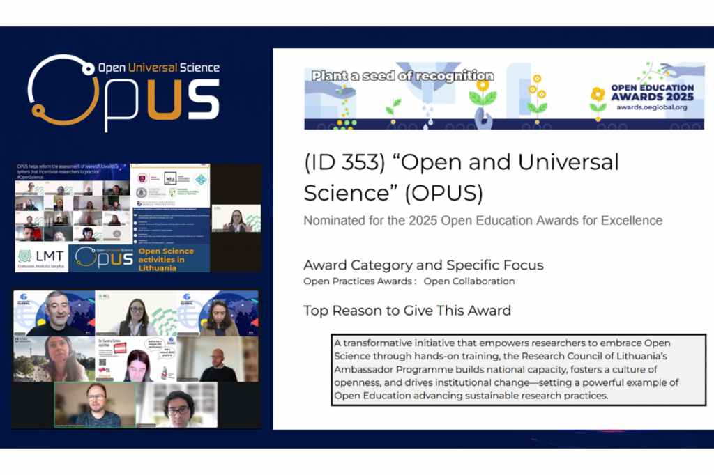 Lietuvos atvirojo mokslo ambasadoriai – tarptautinis&nbsp;pripažinimas